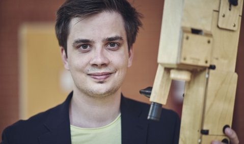 Einer der Preisträger des Deutschen Musikwettbewerbs 2021: Blockflötist Max Volbers. Foto: Felix Groteloh
