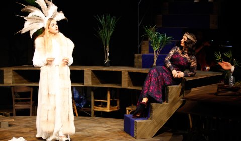 Orontea: Manuel Günther (Aristea), Ida Aldrian (Orontea). Foto: Werner Hinniger