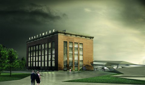 So könnte das „Philharmonische Kraftwerk Aubing“ aussehen. Foto: Peter Haimerl Architektur