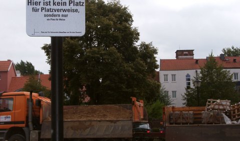 Platz für Weise in Salzwedel. Foto: Hufner