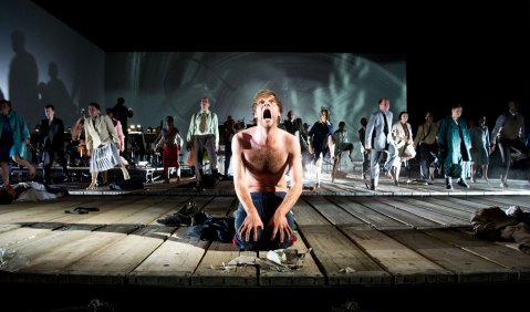 Steffen Höld, Michael Wächter, Chor des Theater Basel, Basel Sinfonietta. Foto: © Sandra Then