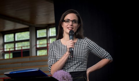 Theresa Beyer. Preisträgerin des Reinhard-Schulz-Preises 2016. Foto: Hufner