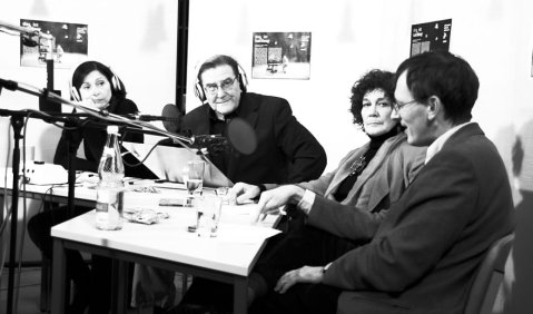 Marlen Reichert, Theo Geißler, Begoña Uriarte und Reinhard Kürsten. Foto: Hufner