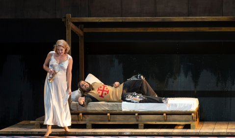 Jacquelyn Wagner (Elsa), Eric Cutler (Lohengrin). Foto: © Ruth Walz