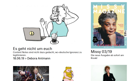 Missy Magazine, das sich als Magazin für Pop, Politik und Feminismus versteht, ist klug, mutig, queer und schön.