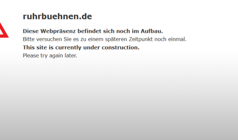 Noch im Aufbau. Netzwerk RuhrBühnen.