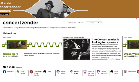 Website: Concertzender Nederland