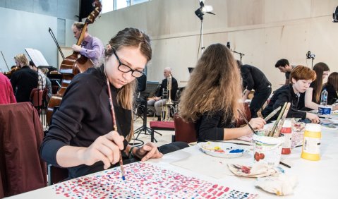 Kunst und Musik. Foto: Dietrich Heißenbüttel