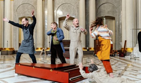 Daniele Pintaudi, Samuel Streiff, Mathias Weibel, Mara Miribung und Annalisa Derossi. Foto: © Gianmarco Bresadola