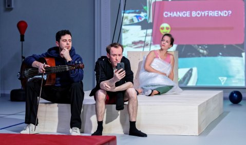 Thomas Baeté (Viola da Gamba), Thomas Lichtenecker (Countertenor) und Lore Binon (Sopran). Foto: Gianmarco Bresadola