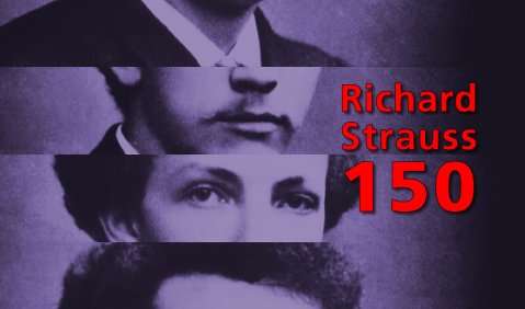 Richard Strauss. 150. Geburtstag. Montage: Hufner