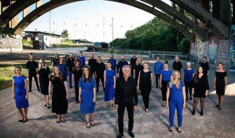 A-cappella-Chor Vocal Line aus Aarhus. Foto: Jonas Normann