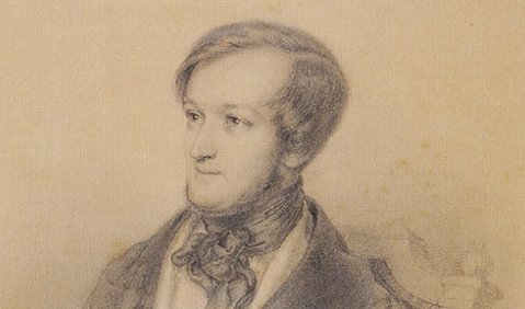 Richard Wagner. Zeichnung von Ernst Benedikt Kietz ca. 1840