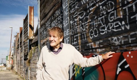 Zeitloser Wanderer: Per Nørgård in Kopenhagen im Oktober 2015.  Foto: Manu Theobald/EvS Musikstiftung