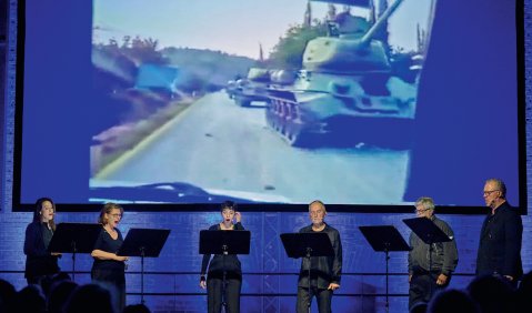 Balkan Affairs mit den Neuen Vocalsolisten Stuttgart. Foto: Martin Sigmund/Eclat