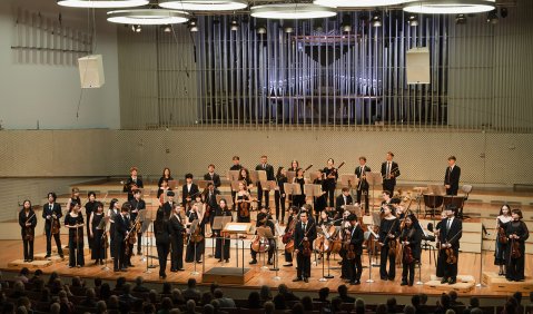 Symphonieorchester der Universit&auml;t der K&uuml;nste Berlin. Foto: Jakob Tillmann
