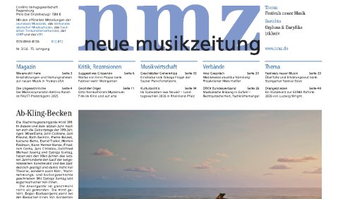 Seite 1 der nmz 2026/03.