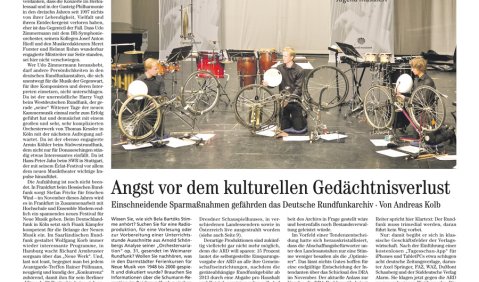 Titelseite der Ausgabe 7-8/2011 der neuen musikzeitung