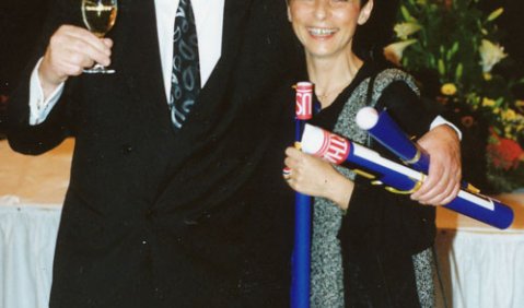 Otto Tomek und Claudine Pellerin. Foto: Charlotte Oswald