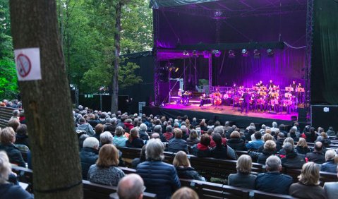 Festliches Abschlusskonzert mit Lesung von Thomas Quasthoff (re.) und Joachim Thalmann. Foto: Christoph Schulte im Walde