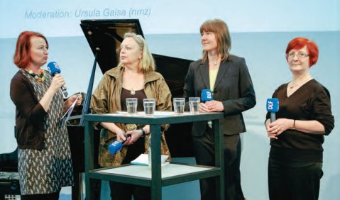 v.l.n.r.: Ursula Gaisa, Adelheid Krause-Pichler, Tanja Ratzke und Birgit Schmieder. Foto: Andreas Kolb