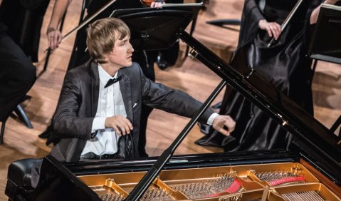 Würdiger 1. Preisträger in der Klavierwertung:Dmitry Masleev. Foto: Tschaikowsky-Wettbewerb