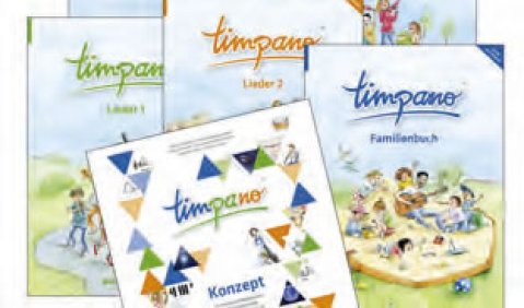 timpano. Elementare Musikpraxis in Themenkreisen für Kinder von 0 bis 10. Hrsg. von Michael Dartsch, Camille Savage-Kroll, Kitty Schmidt, Marianne Steffen-Wittek, Barbara Stiller und Corinna Vogel. Bosse Verlag