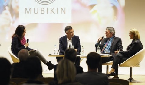 Diskutierten zum Thema „Tandem und Teambildung“ Anabel Schaffer (Moderation), Thomas Reichert, Prof. Dr. Andreas Lehmann-Wermser, Anette Lang (v.l.n.r.) Foto: Peter Miodek