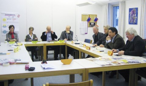 Intensiver Austausch in Erding. Foto: Ute Pelzer-Gabriel