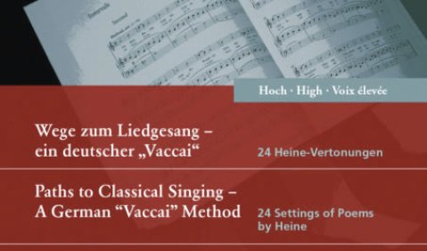 Steffen Wolf: Wege zum Liedgesang – ein deutscher „Vaccai“. 24 Lieder nach Gedichten von Heinrich Heine für Singstimme und Klavier. Pädagogische Kommentare von Steffen Wolf in Texten von Carmen Hillers. Breitkopf & Härtel.