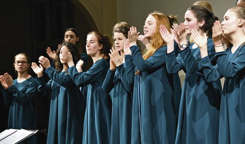 Überzeugende Konzertperformance: der Mädchenchor der Sing-Akademie zu Berlin. Foto: Sing-Akademie