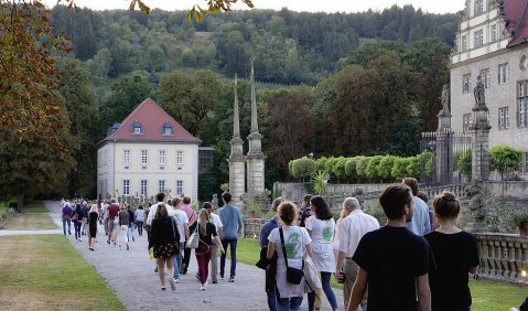 Auf dem Weg zum Abschlusskonzert. Foto: Felix Linsmeier