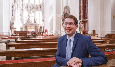 Der neue ACV-Präsident Marius Schwemmer, Kirchenmusikdirektor in Passau. Foto: pbp