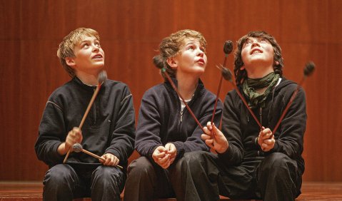 In Erwartung des Großereignisses, das bereits seinen Schatten voraus wirft: der 57. Bundeswettbewerb „Jugend musiziert“ wird vom 28. Mai bis 4. Juni in Freiburg stattfinden. Foto: Erich Malter.