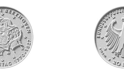 Münze für Beethoven. 