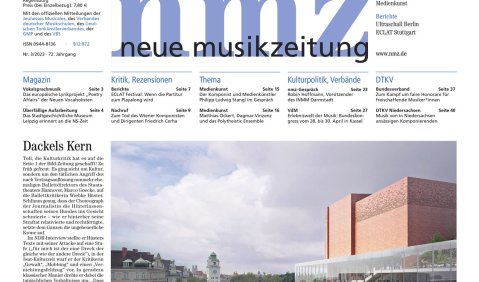 Titelseite der nmz 2023/03