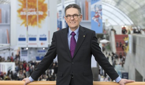 Freut sich auf eine Präsenzmesse: Oliver Zille. Foto: Leipziger Buchmesse