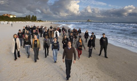 Die Baltic Youth Philharmonic auf Usedom. Foto: Monika Lawrenz