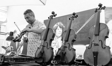 Geigenbau-Ausstellung beim Kronberg Academy Festival, Foto: Andreas Malkmus