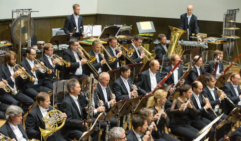 Die Bläser des Gewandhausorchesters zu Leipzig. Foto: Gert Mothes, Presse