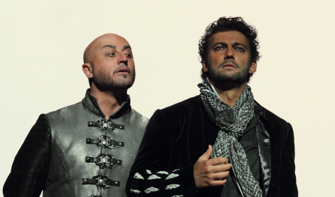 Marco Vratogna und Jonas Kaufmann in Otello, The Royal Opera © 2017 ROH. Photograph by Catherine Ashmore