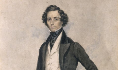 Ausschnitt aus James Warren Childs Aquarell aus dem Bestand des Mendelssohn-Archivs. Foto: Staatsbibliothek zu Berlin