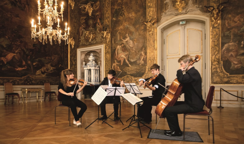 Kammermusik in historischem Ambiente. Foto: Moritzburg Festival, Rene Gaens