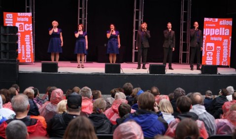 Rajaton beim ersten Open-Air-Konzert der A CAPELLA-Festivalgeschichte. Foto: DREIECK MARKETING, Andreas Neustadt