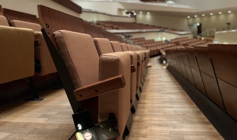 Reihe 9 in der Berliner Philharmonie. Foto: mku
