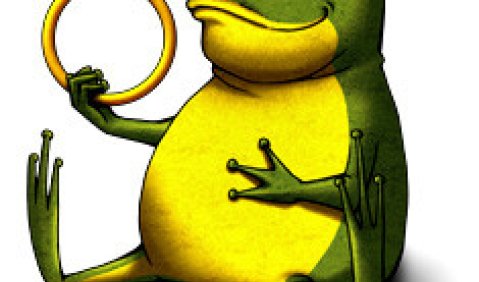 Ring-Frosch: das Signet der diesjährigen Kinderoper bei den Bayreuther Festspielen