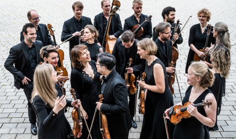 Stuttgarter Kammerorchester spielt mit Tablets. Foto: Wolfgang Schmidt