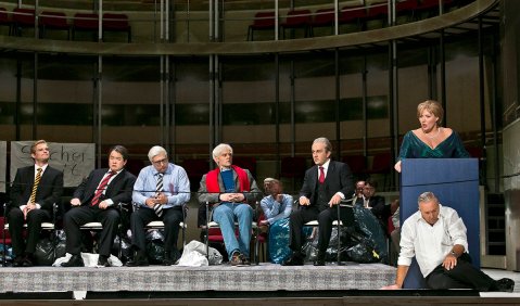 Tim Stolte, Hjongseok Lee, Taras Konoshchenko, Daniel Jenz, Shavleg Armasi, Carla Filipcic Holm, Herbert Lippert. Foto: Jochen Quast