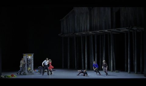 ‹Der wunderbare Mandarin / Herzog Blaubarts Burg› - Pantomime und Oper von Béla Bartók. Photo: Matthias Baus