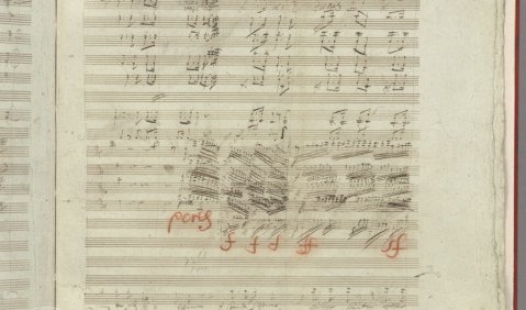 Ausschnitt aus dem Autographen. Berliner Staatsbibliothek. http://beethoven.staatsbibliothek-berlin.de/beethoven/de/sinfonien/9/4/6/27.html